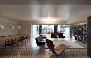 mosaico hidráulico Tétris projectado por Correia Regazzi Arquitectos