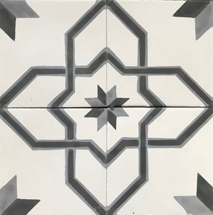 Mosaico Hidráulico Árabe 3C