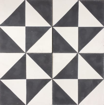 Mosaico Hidráulico Meia Esquadria P