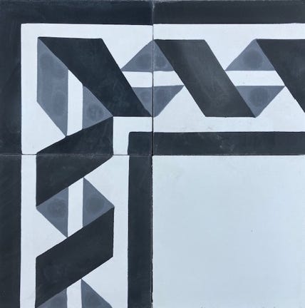 Mosaico Hidráulico Faixa Trepadeira